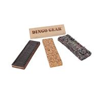 DINGO GEAR Nosework Scent Kit 4 Articles - Wood, Leather, Cork, Nonwoven Fabric, for Dog Training, Working Dogs, Military Training, Dimensions Compliant with IGP Regulations, Multicolor (S06724)