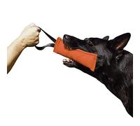 DINGO GEAR Nylcot Bite Tug for Dog Training K9 IGP & Fun, 1 Handle, Orange 28 x 7 cm
