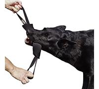 DINGO GEAR Nylcot Bite Tug for Dog Training K9 IGP & Fun, 2 Handles, Black 28 x 7 cm