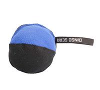 DINGO GEAR Professional Tug Toy Strong Handle for Heavy Duty Training IGP Dog Sports Play Hand Sewn French Material Dog Ball Ø 16 cm - Black and Blue S02792