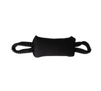 Dingo Gear S02820 Teething Sausage with 2 Handles Bungee Width 8 cm Length 22 cm for Dog Training IGP IPO Obedience Protective Dog Black