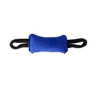 Dingo Gear S02823 Teething Sausage with 2 Handles Bungee Width 8 cm Length 22 cm Nylon Cot for Dog Training IGP IPO Obedience Protective Dog Blue