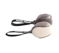 DINGO GEAR Set: 2 x Soft Genuine Leather Ball with One Handle for Bite Training Tug of War Fetch Play, Hand Sewn Natural Leather Scent Dog Toy Ø 8 cm - Assorted Colours S10006