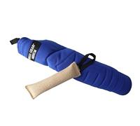 DINGO GEAR Set: Midi Soft Nylcot Bite Sleeve Plus Jute Tug Toy, Bite Training Tools for IGP, K9, Sports, Adult Dogs Training, Blue, Bite Level 3 - Advanced (S10050)