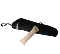 DINGO GEAR Set: Midi Soft Nylcot Bite Sleeve with Jute Tug Toy, Bite Training Tools for IGP Dog Sports Training, Level 3 Advanced - Black & Ecru (S10049)