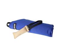DINGO GEAR Set: Soft Nylcot Mini Bite Sleeve with Jute Tug Toy, Bite Training Tools for IGP Dog Sports Services, Level 1 Beginner - Blue & Ecru (S10046)