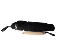 DINGO GEAR Set: Very Hard Nylcot Bite Sleeve with Jute Tug Toy,Bite Training Tools for IGP Dog Sports Services, Level 5 Master - Black & Ecru (S10053)