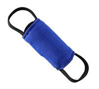 DINGO GEAR Training Tug Toy Cylinder-Shaped Dummy for K9, IGP, Bite Lessons, Dog Sports, Retrieve, Tug of War, Play, 2 Handles, Blue Nylcot 15 x 8 cm (S02806)