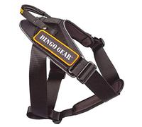 DINGO GEAR Working Dogs Harness Strong Handle Extreme Durable Ligthweight Polyamide Black XL