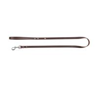 DINGO Genuine Leather Dog Leash, Handmade Lanyard, Strong, Riveted, 120 cm Long for Dog Walks, Daily Use, Brown Colour, 1 cm Thin (10022)