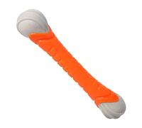 DINGO Hard Rubber Dog Toy Floatable, Squeaky, Lightweight, for Dental & Gum Health, Training, Fetch, Obedience, Agility and Play (Bone dog toy)
