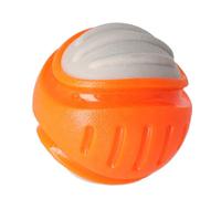 DINGO Hard Rubber Dog Toy Floatable, Squeaky, Lightweight, for Dental & Gum Health, Training, Fetch, Obedience, Agility and Play (Dog ball)