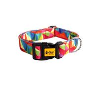 Dingo Patterned Collar for Dog with Plastic Buckle Handmade America Colorado Style 15510