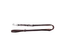 Dingo Soft Leather Dog Leash Adjustable 120-200 cm Handmade with a Swappable Clasp Not Manufactured Anymore Brown D11223