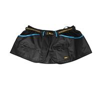 Dingo Waldemar Rutkowski Dog Trainer Belt with Four Practical Pockets, Adjustable Waist Strap, Waterproof, Black with Blue Trim - Size M (16476)