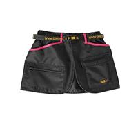 Dingo Waldemar Rutkowski Dog Trainer Belt with Four Practical Pockets, Adjustable Waist Strap, Waterproof, Black with Pink Trim - Size S (16470)