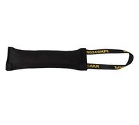 Dingo Waldemar Rutkowski Nylcot Dog Toy - Durable Bite Tug with Sturdy Handle for Training, Tug of War, Retrieval & Play - Handmade, 28 cm, Black (Z30048)