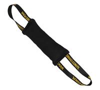 Dingo Waldemar Rutkowski Nylon and Cotton Tug Toy for Dogs - Double-Stitched, 2 Strong Handles, Heavy-Duty Bite Tug for Training and Play - Handmade in Poland, 28 x 8 cm, Black (10542)