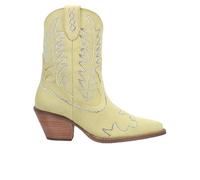 Dingo Womens Tiny Pony Suede Leather Casual Boots Ankle Mid Heel 2-3" - Green, Green, 8 UK