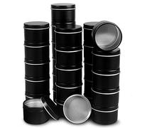 DINGPAI 2oz Candle Tins, 27 Pcs Black Candle Containers, Metal Tins for DIY Candle Making, Arts & Crafts, Storage & Gifts