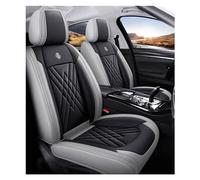 DINGQINGYUN Car Cover Seats Full Set for SAAB 9-3 93 Convertible, Full Set Waterproof Seat Covers, Set Leather Car Seat Cushion Protectors, Airbag Compatible(A(Greyish Black))