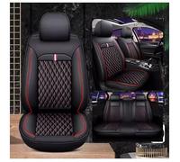 DINGQINGYUN Car Cover Seats Full Set for Volvo XC60 2010-2022, Full Set Waterproof Seat Covers, Set Leather Car Seat Cushion Protectors, Airbag Compatible(D(Black))