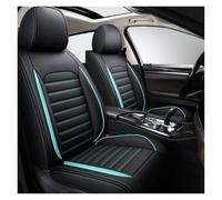 DINGQINGYUN Full Set Car Seat Covers Fit For Renault Kadjar, Car Seat Covers PU Leather Seat Cover Set 2-Seat, Breathable Wear Resistant Waterproof(B(Blue-Green))