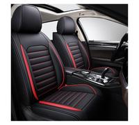 DINGQINGYUN Full Set Car Seat Covers Fit For Skoda Superb 2004-2026, Car Seat Covers PU Leather Seat Cover Set 2-Seat, Breathable Wear Resistant Waterproof(C(Red))