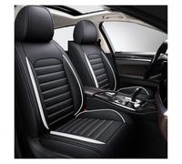 DINGQINGYUN Full Set Car Seat Covers Fit For Skoda Superb 2004-2026, Car Seat Covers PU Leather Seat Cover Set 2-Seat, Breathable Wear Resistant Waterproof(D(White))