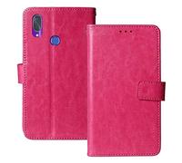 Dingshengk Book Stand Premium Retro Business Flip Leather Protector Case TPU Silicone For Cubot X19 / X19s 5.93" Magnetic Card Slot Wallet Protective Bumper Folio Pouch (Rose)