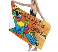 Dingtaifeng It's 5 O'Clock Somewhere Beach Towel Parrot Bath Towels