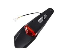 DINGYIG Universal Motorcycle LED Tail Light&Rear Mudguard Mudguard Taillight Tail Light(Red)