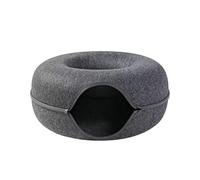 DINGYU Doughnut cat nest semi Closed Felt nest Drilling cat Tunnel Toy nest Four Seasons General pet nest