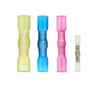 DINGYUAN Crimp & Solder Seal Heat Shrink Butt Wire Connectors, Double Connection & Noise Reduction Electrical Waterproof Connectors Marine Grade Terminals Kit (10PCS, 16-12AWG)