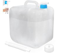 Dinhauyon 20L Folding Water Container with Tap, Handle Portable Water Carrier, Collapsible BPA-Free Lightweight Outdoor Water Canteen Water Bucket for Camping & Hiking Water Storage