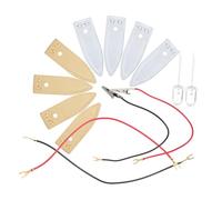 DINHEAROM 1 Set Copper Zinc Anode Set for Fruit Battery Experiments Portable Electrode Strips Sheets for Science Learning and Hands Projects Conduct Electricity Experiments