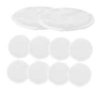 DINHEAROM 10 Pcs Washable Nursing Pads for Breastfeeding Reusable Breast Pads with Excellent Durability and Spillover Prevention Breathable Fiber