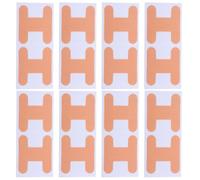 DINHEAROM 10 Sheets Sleep Mouth Tape Breathable Self-Adhesive Polyester Strips for Snoring Reduction and Sleep Improvement Khaki Colour Comfortable Mouth Tape for Sleeping