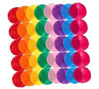 DINHEAROM 1000pcs Vibrant Felt Circles Non Woven Craft Fabric Pads for DIY Projects Sewing Patchwork Holiday Decorations Creative Learning Tool for Fine Motor Skills Development