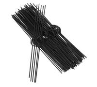 DINHEAROM 100pcs Calendar Binder Hangers Wire Hangers Picture Frame Hanging Hardware Black Iron Wire Practical Versatile Design Stylish Minimalist Modern for Notebook and Poster