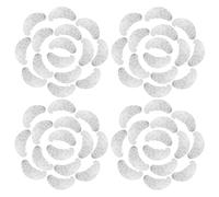 DINHEAROM 100pcs Eye Pads for Eyelash Extensions Made of Fiber, Easy to Use V-Shaped Tape that Tapes Down The Lower Lashes, for Makeup Salons and Cosmetics Studios