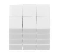 DINHEAROM 100pcs Nail Powder Sponge French Tip Tool White Sponge Soft Smooth Blending Makeup for Manicure Nail Art