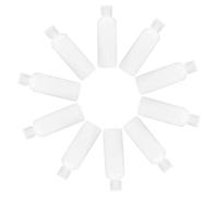 DINHEAROM 10pcs 100ml Pet Plastic Travel Bottles Set Refillable Leak-proof Squeeze Lotion Shampoo Conditioner Containers for Outdoor Business Travel Toiletries