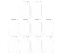 DINHEAROM 10pcs Acrylic Makeup Palette Small Handheld Foundation Eyeshadow Mixing Tray for Women for Makeup Blending and Nail Art