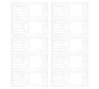 DINHEAROM 10pcs Acrylic Record Template - Planner Calendar Stencils - Reusable Drafting Tools for Journal Making Drawing Lines Scrapbooking Layout Tools DIY Planning