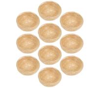 DINHEAROM 10Pcs Artificial Bird Nest Rustic Simulation Craft Decoration for Garden Home Wedding Easter Party Photography Props