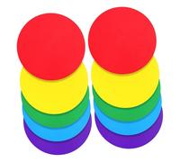 DINHEAROM 10Pcs Circular Soccer Training Markers Flexible Spot Disc for Football Practice Safe for Use