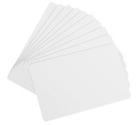 DINHEAROM 10pcs PVC Blank Membership Cards Dual-Sided Printable Id Tags Ink-Leak Plastic for DIY Employee and Price Labels