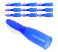 DINHEAROM 10pcs Soft Bristle Mini Prison Toothbrush Set with Short Handle, Wear-Resistant Manual Toothbrushes for Daily Oral Care in Detention and Psychiatric Facilities