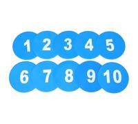 DINHEAROM 10pcs Spot Markers: Numbered Floor Dots Non-slip Agility Dots Flat Fields Cones Circles for Classroom Activities And Games Soccer Basketball Sports Speed Agility Training
